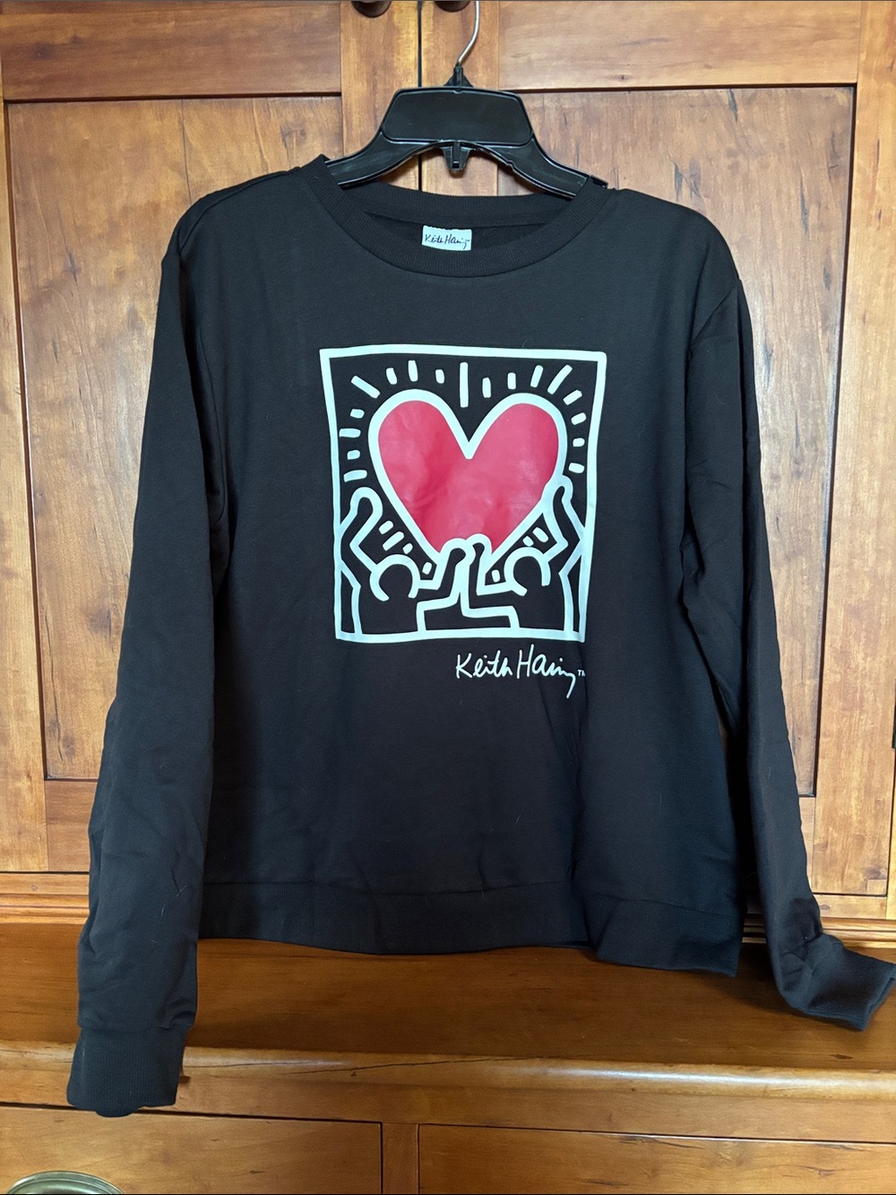 Keith Haring Black Sweatshirt and Sweatpants